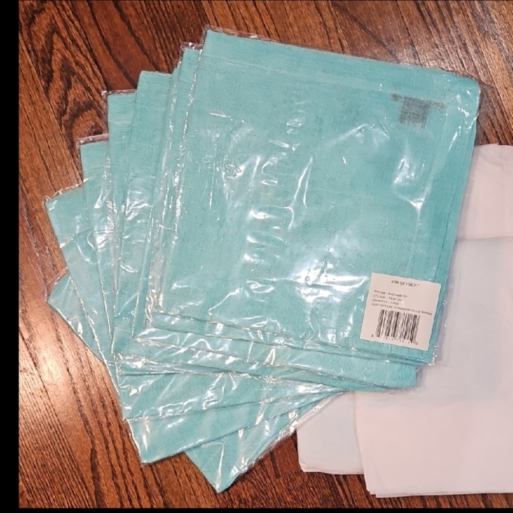 Kim Seybert Seafoam Chambray Napkin - Picture 4 of 4